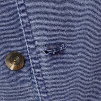 【中古】プライベートホワイト Private White V.C. スリーピース コットン セットアップ スモークブルー【サイズ上3/下34/ジレ4】【 状態ランクB 】【 メンズ 】