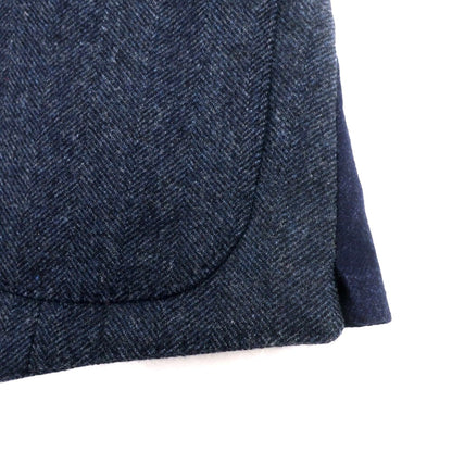 【中古】ハーディエイミス Hardy Amies ウール ショールカラー ダブル カジュアル系ジレ ベスト ネイビー【 36 】【 状態ランクB 】【 メンズ 】