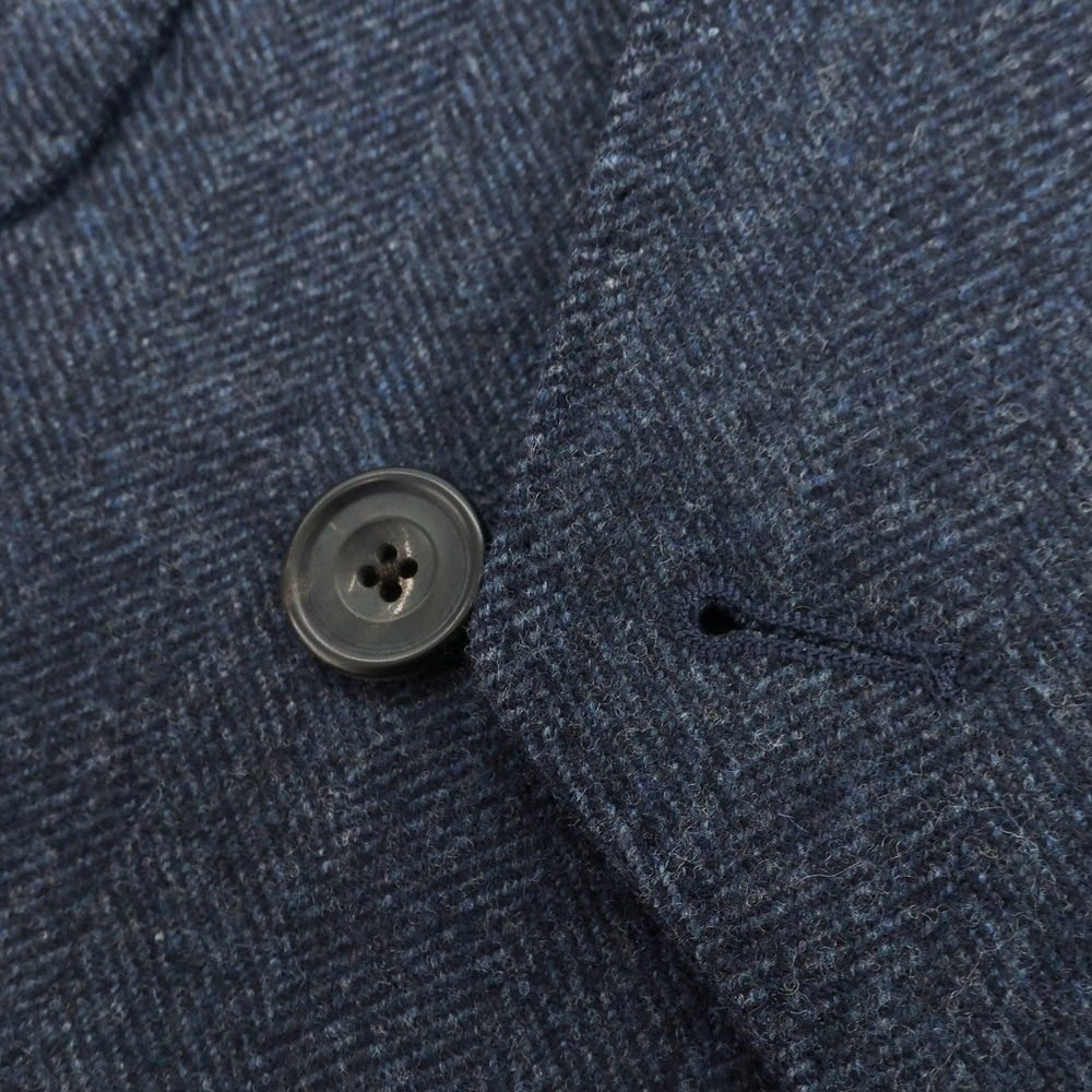 【中古】ハーディエイミス Hardy Amies ウール ショールカラー ダブル カジュアル系ジレ ベスト ネイビー【 36 】【 状態ランクB 】【 メンズ 】