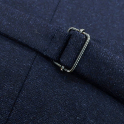 【中古】ハーディエイミス Hardy Amies ウール ショールカラー ダブル カジュアル系ジレ ベスト ネイビー【 36 】【 状態ランクB 】【 メンズ 】