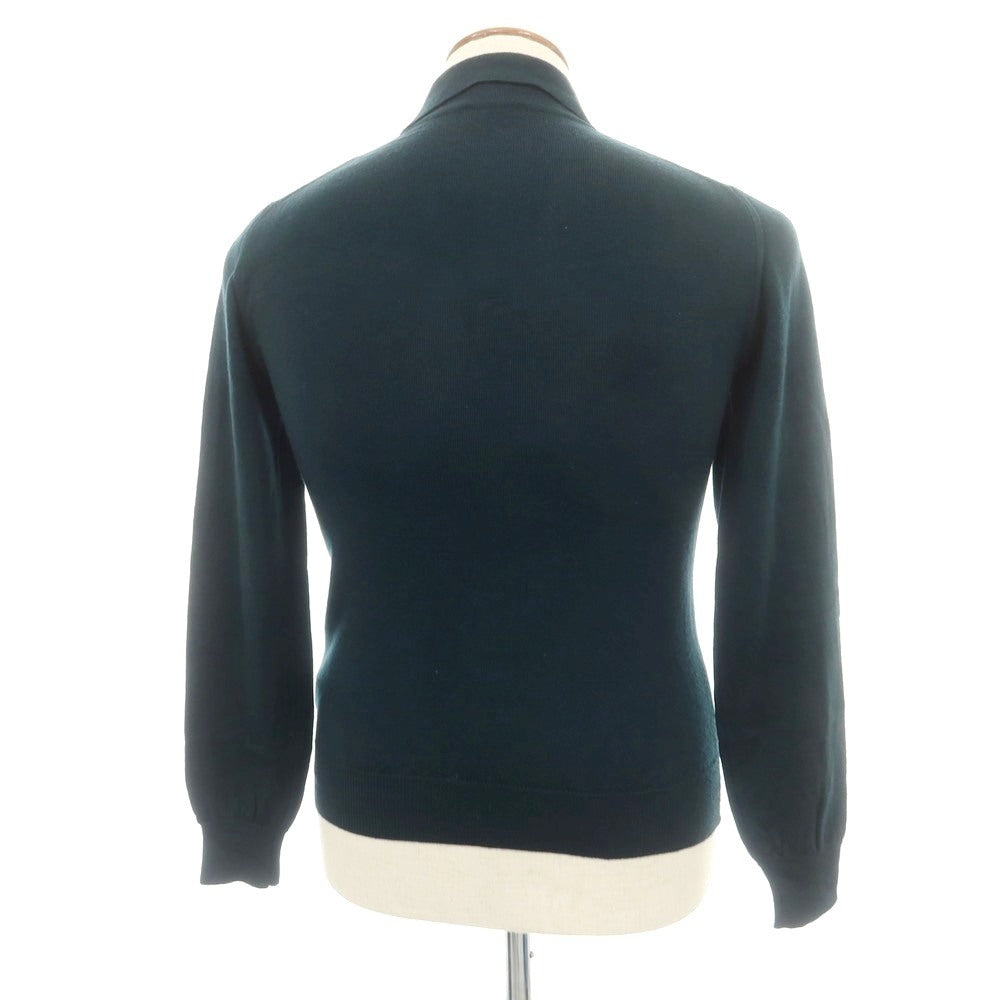 【中古】ビームスエフ BEAMS F ハイゲージ ウール 長袖 ポロニット グリーン【 46 】【 状態ランクB 】【 メンズ 】
