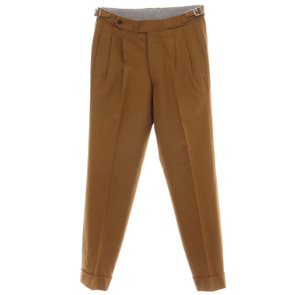 【中古】アンブロージ Ambrosi ウール ドレススラックスパンツ ブラウン【サイズ44】【 状態ランクB 】【 メンズ 】