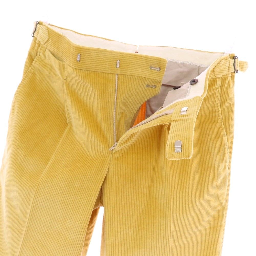 【中古】マッシモコラード Massimo Corrado コットン系 コーデュロイパンツ イエロー【 表記なし（XS位） 】【 状態ランクB 】【 メンズ 】