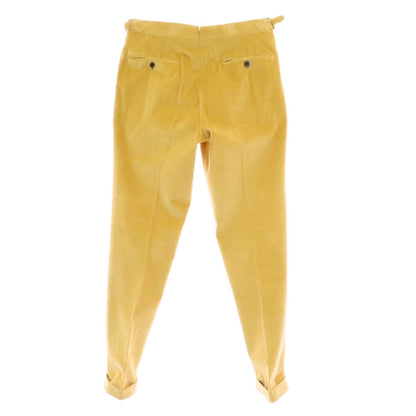 【中古】マッシモコラード Massimo Corrado コットン系 コーデュロイパンツ イエロー【 表記なし（XS位） 】【 状態ランクB 】【 メンズ 】
