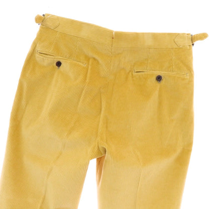 【中古】マッシモコラード Massimo Corrado コットン系 コーデュロイパンツ イエロー【 表記なし（XS位） 】【 状態ランクB 】【 メンズ 】