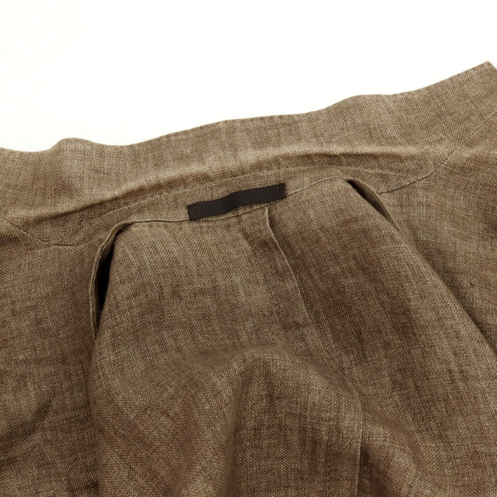 【中古】ラファエル カルーゾ CARUSO Raffaele Caruso Whisper リネン 3B テーラードジャケット ブラウン【サイズ46】【 状態ランクC 】【 メンズ 】