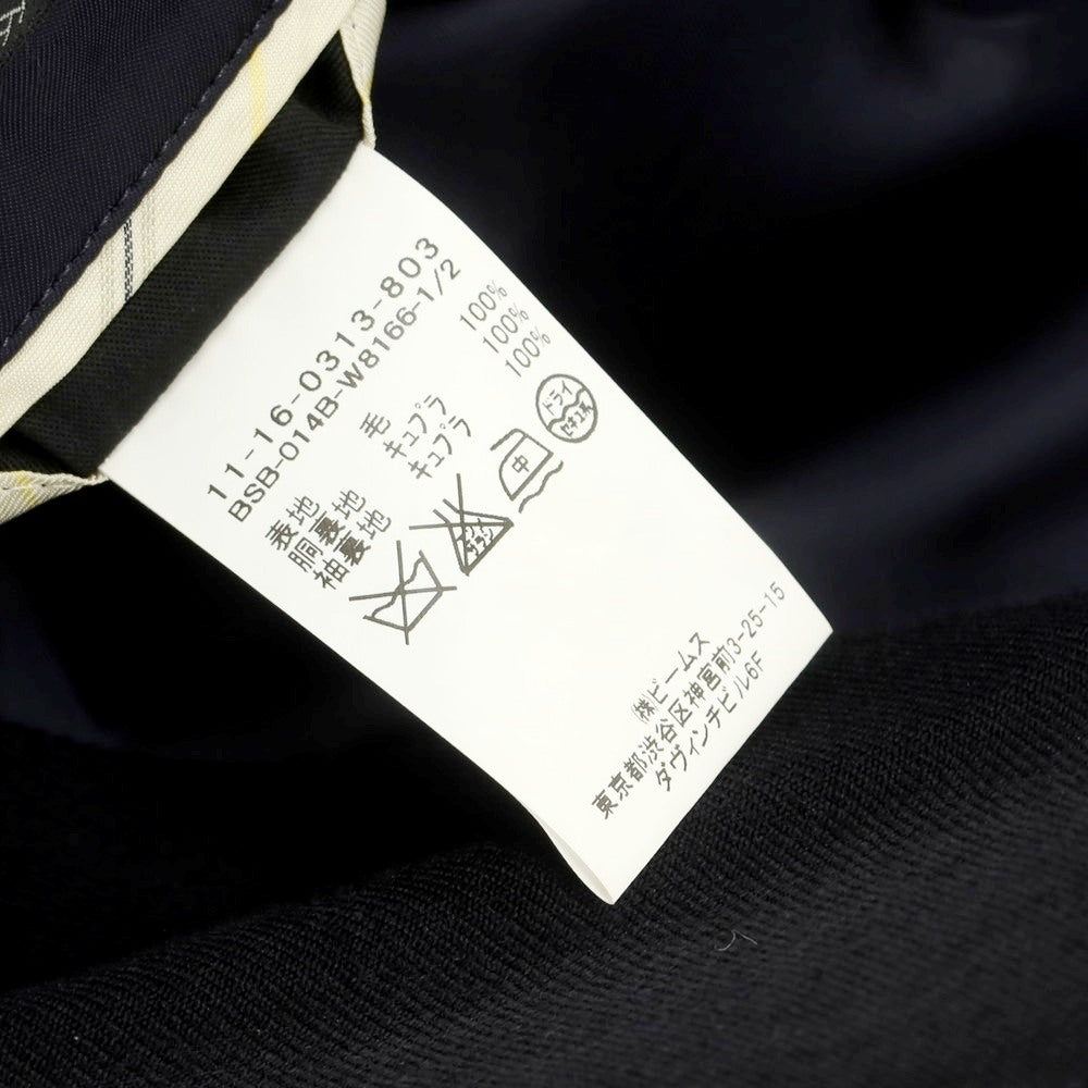 【中古】ビームスプラス BEAMS PLUS ウール 3B テーラードジャケット ブラックネイビー系【 M 】【 状態ランクB 】【 メンズ 】