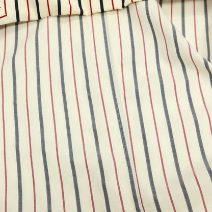 【中古】オリアン ORIAN コットン ストライプ 3B カジュアルジャケット オフホワイトxネイビー×レッド【サイズ44】【 状態ランクC 】【 メンズ 】