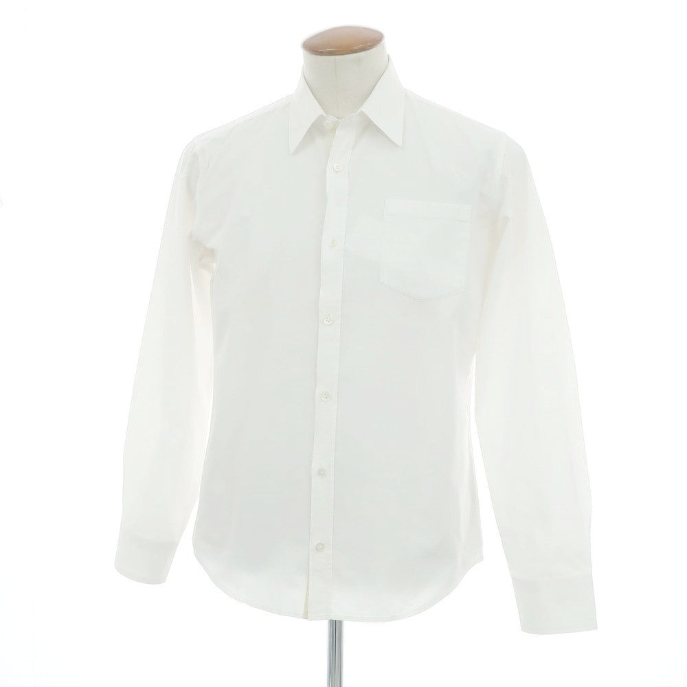 【中古】ドリスヴァンノッテン DRIES VAN NOTEN コットン レギュラーカラー カジュアルシャツ ホワイト【 48 】【 状態ランクD 】【 メンズ 】