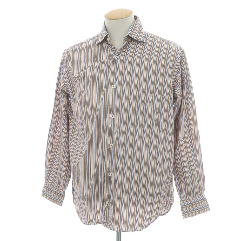【中古】ハートフォード Hartford コットン マルチストライプ セミワイドカラー カジュアルシャツ マルチカラー【 S 】【 状態ランクB 】【 メンズ 】