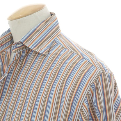 【中古】ハートフォード Hartford コットン マルチストライプ セミワイドカラー カジュアルシャツ マルチカラー【 S 】【 状態ランクB 】【 メンズ 】