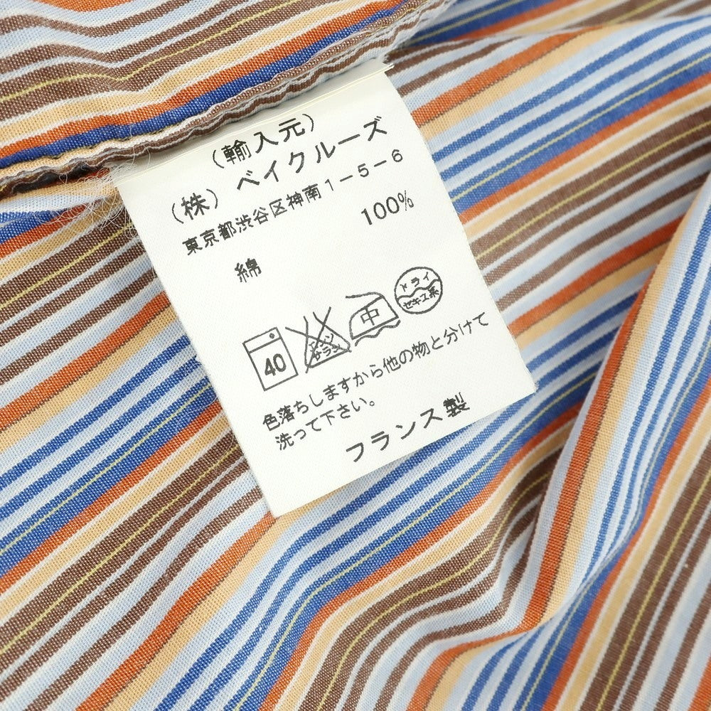【中古】ハートフォード Hartford コットン マルチストライプ セミワイドカラー カジュアルシャツ マルチカラー【サイズS】【 状態ランクB 】【 メンズ 】[CPD]