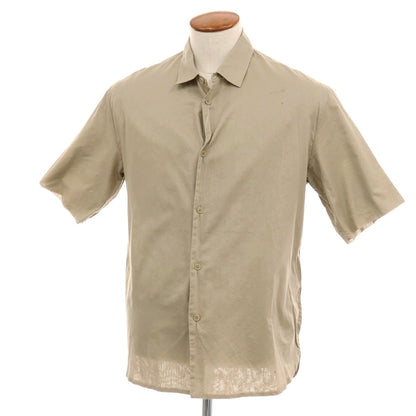 【中古】スティルバイハンド STILL BY HAND コットン 半袖シャツ ベージュ【サイズ48】【 状態ランクC 】【 メンズ 】