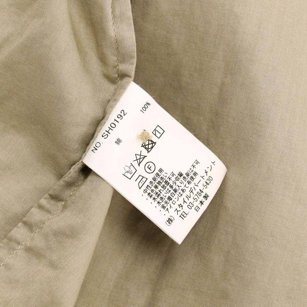 【中古】スティルバイハンド STILL BY HAND コットン 半袖シャツ ベージュ【サイズ48】【 状態ランクC 】【 メンズ 】[DPD]