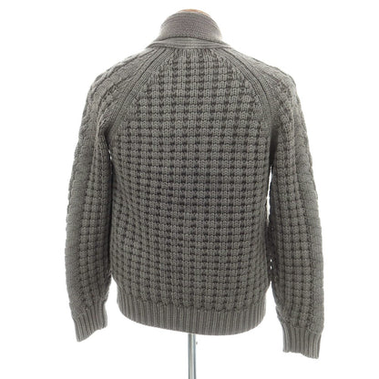 【中古】ドルモア DRUMOHR ローゲージ ウール ショールカラー カーディガン グレー【 48 】【 状態ランクB 】【 メンズ 】