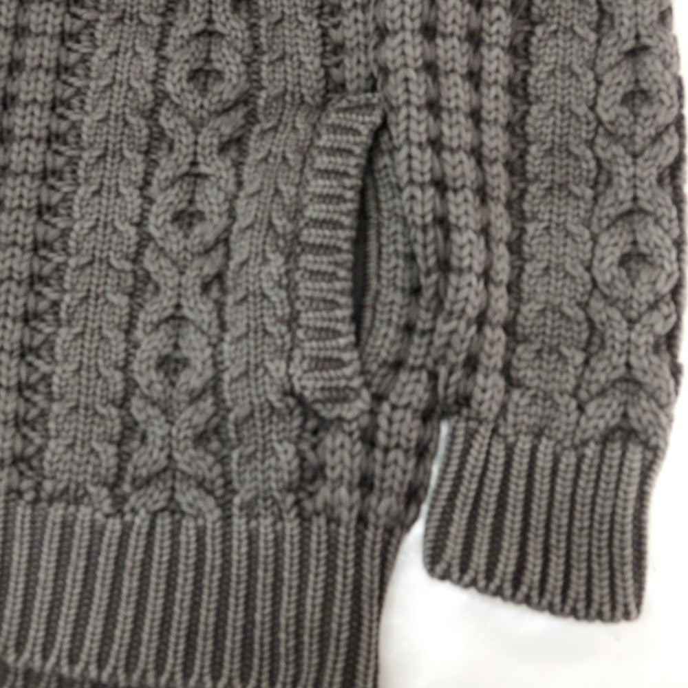 【中古】ドルモア DRUMOHR ローゲージ ウール ショールカラー カーディガン グレー【 48 】【 状態ランクB 】【 メンズ 】