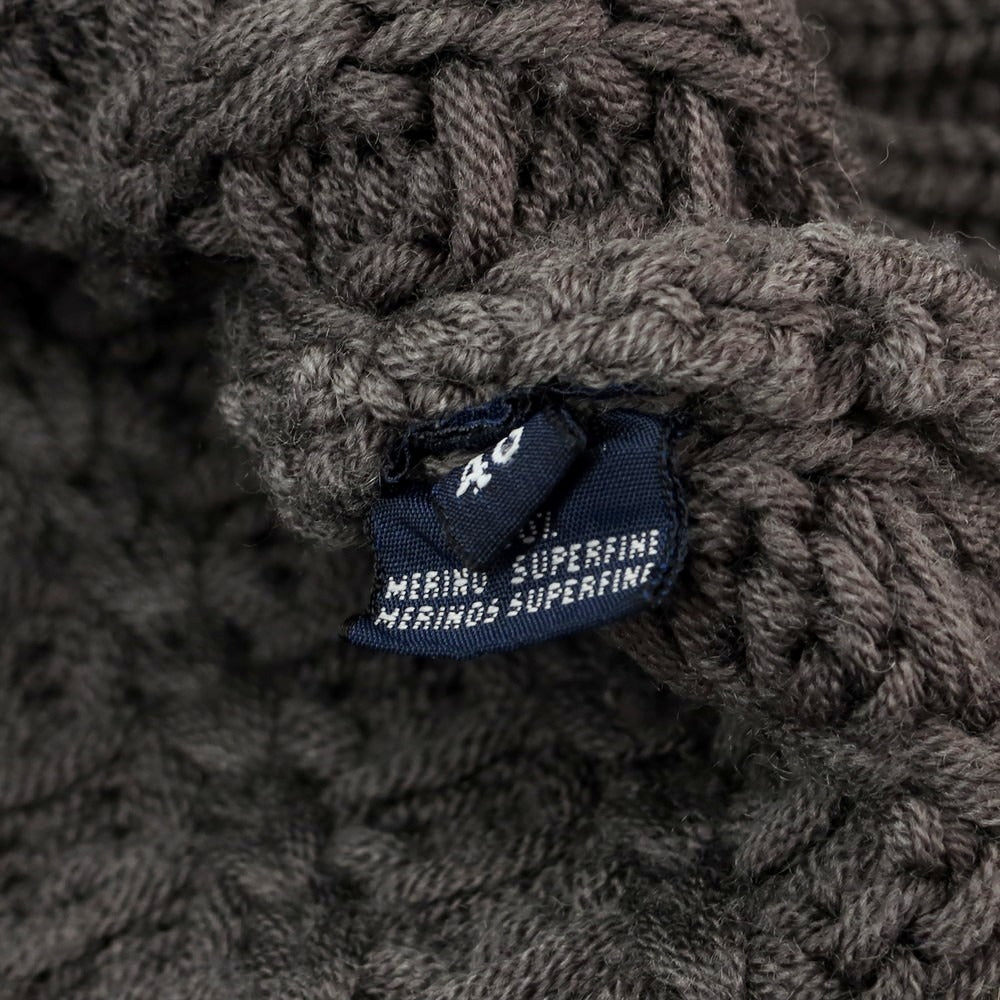 【中古】ドルモア DRUMOHR ローゲージ ウール ショールカラー カーディガン グレー【 48 】【 状態ランクB 】【 メンズ 】