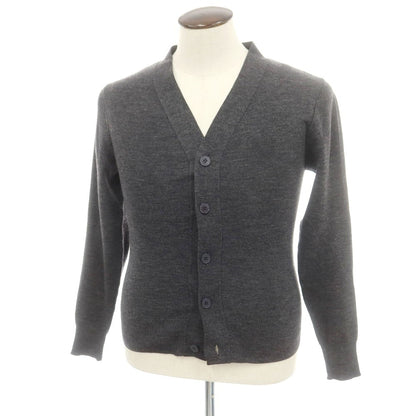 【中古】ルトロワ Letroyes ハイゲージ ウール カーディガン グレー【 L 】【 状態ランクC 】【 メンズ 】