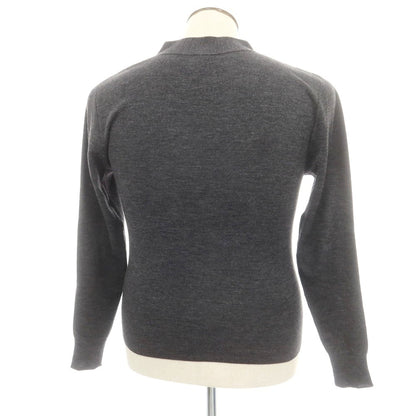 【中古】ルトロワ Letroyes ハイゲージ ウール カーディガン グレー【 L 】【 状態ランクC 】【 メンズ 】