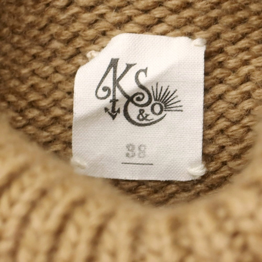 【中古】キャプテンサンシャイン KAPTAIN SUNSHINE ウール系 タートルネック プルオーバーニット ベージュ【 38 】【 状態ランクC 】【 メンズ 】