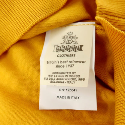 【中古】バラクータ BARACUTA ハイゲージ コットン 半袖 ポロニット イエロー【サイズEU：L】【 状態ランクB 】【 メンズ 】