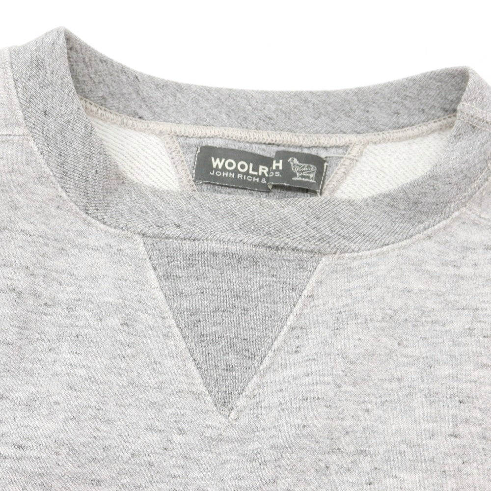 【中古】ウールリッチ WOOLRICH コットン系 クルーネック スウェット グレー【 サイズ表記なし(M位) 】【 状態ランクC 】【 メンズ 】 [BPD]
