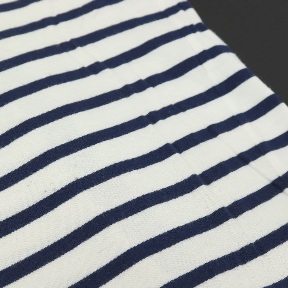 【中古】セントジェームス SAINT JAMES コットン ボーダー ボートネック 半袖Ｔシャツ ホワイトxネイビー【サイズ4】【 状態ランクC 】【 メンズ 】