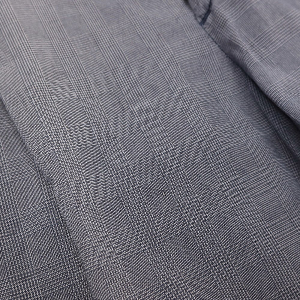 【中古】ラファエル カルーゾ CARUSO Raffaele Caruso コットンナイロン グレンチェック カジュアルスラックスパンツ ネイビー【サイズ46】【 状態ランクC 】【 メンズ 】