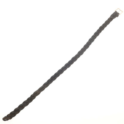 【中古】ジェイアンドエムデヴィッドソン J&amp;M Davidson レザー メッシュベルト ブラックxシルバー【 85 】【 状態ランクC 】【 メンズ 】