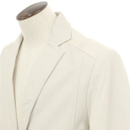 【中古】バラッシ barassi シープレザー 2B カジュアルジャケット オフホワイト【 50 】【 状態ランクB 】【 メンズ 】