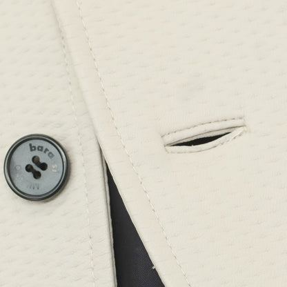 【中古】バラッシ barassi シープレザー 2B カジュアルジャケット オフホワイト【 50 】【 状態ランクB 】【 メンズ 】