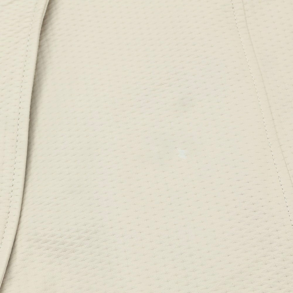 【中古】バラッシ barassi シープレザー 2B カジュアルジャケット オフホワイト【 50 】【 状態ランクB 】【 メンズ 】