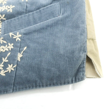 【中古】ポールスミス Paul Smith コーデュロイ 刺しゅう カジュアル系ジレ ベスト ブルー【 L 】【 状態ランクA 】【 メンズ 】