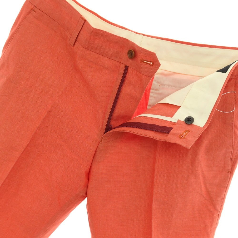 【中古】ポールスミス Paul Smith コットンリネン ショートパンツ オレンジ【サイズＬ】【 状態ランクB 】【 メンズ 】[DPD]