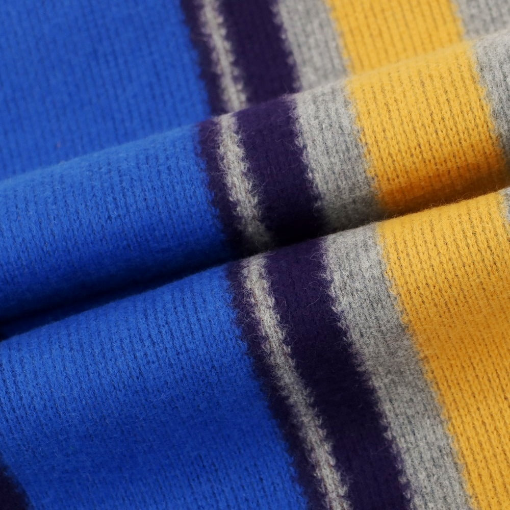 【中古】ポールスミス Paul Smith コットン ニット ストライプ マフラー マルチカラー【 － 】【 状態ランクB 】【 メンズ 】