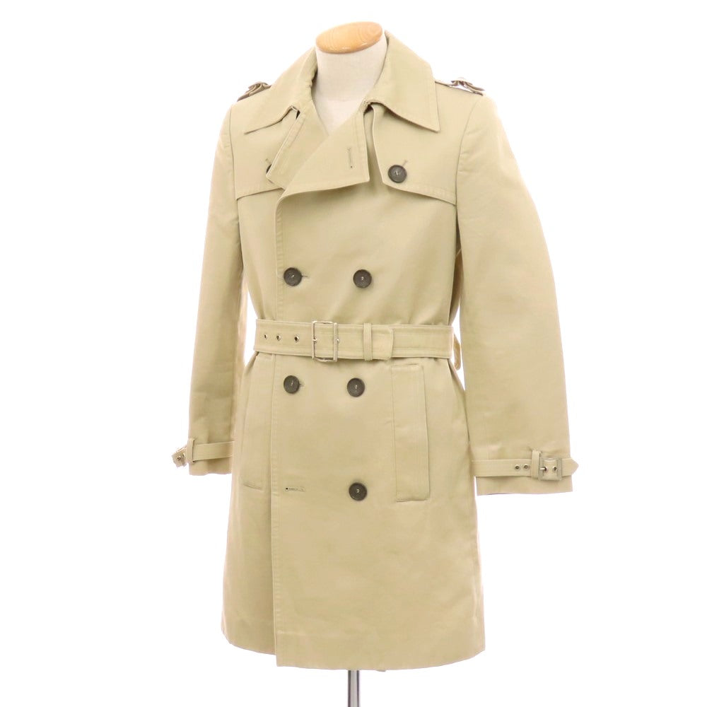 【中古】バレンシアガ BALENCIAGA コットン トレンチコート ベージュ【 44 】【 状態ランクC 】【 メンズ 】