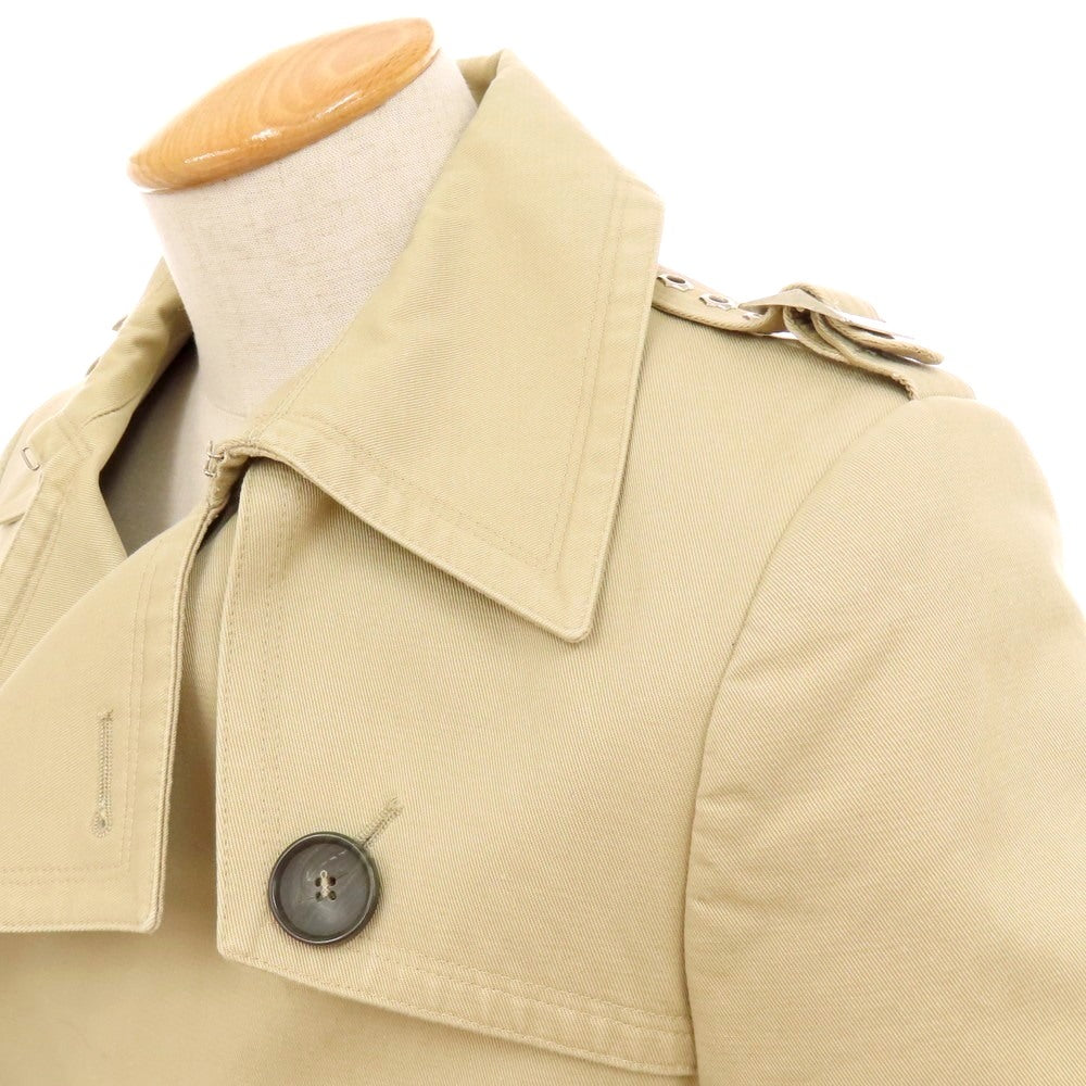 【中古】バレンシアガ BALENCIAGA コットン トレンチコート ベージュ【サイズ44】【 状態ランクC 】【 メンズ 】[DPD]