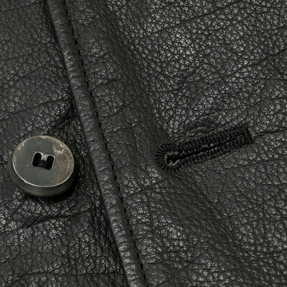 【中古】ダブルジェイケイ wjk カウレザー ジャケット ブルゾン ブラック【 S 】【 状態ランクC 】【 メンズ 】