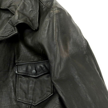 【中古】ダブルジェイケイ wjk カウレザー ジャケット ブルゾン ブラック【 S 】【 状態ランクC 】【 メンズ 】