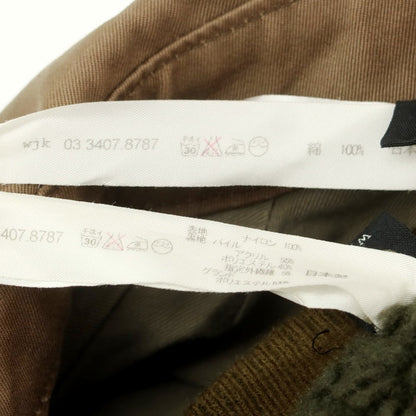 【中古】ダブルジェイケイ wjk コットン ダブルジップ ワークジャケット ダークベージュ【 S 】【 状態ランクC 】【 メンズ 】