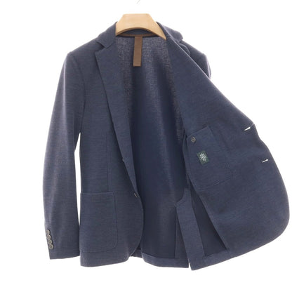 【中古】イレブンティ eleventy コットンポリエステルナイロン ジャージー 2B カジュアルジャケット ネイビー【サイズ42】【 状態ランクC 】【 メンズ 】