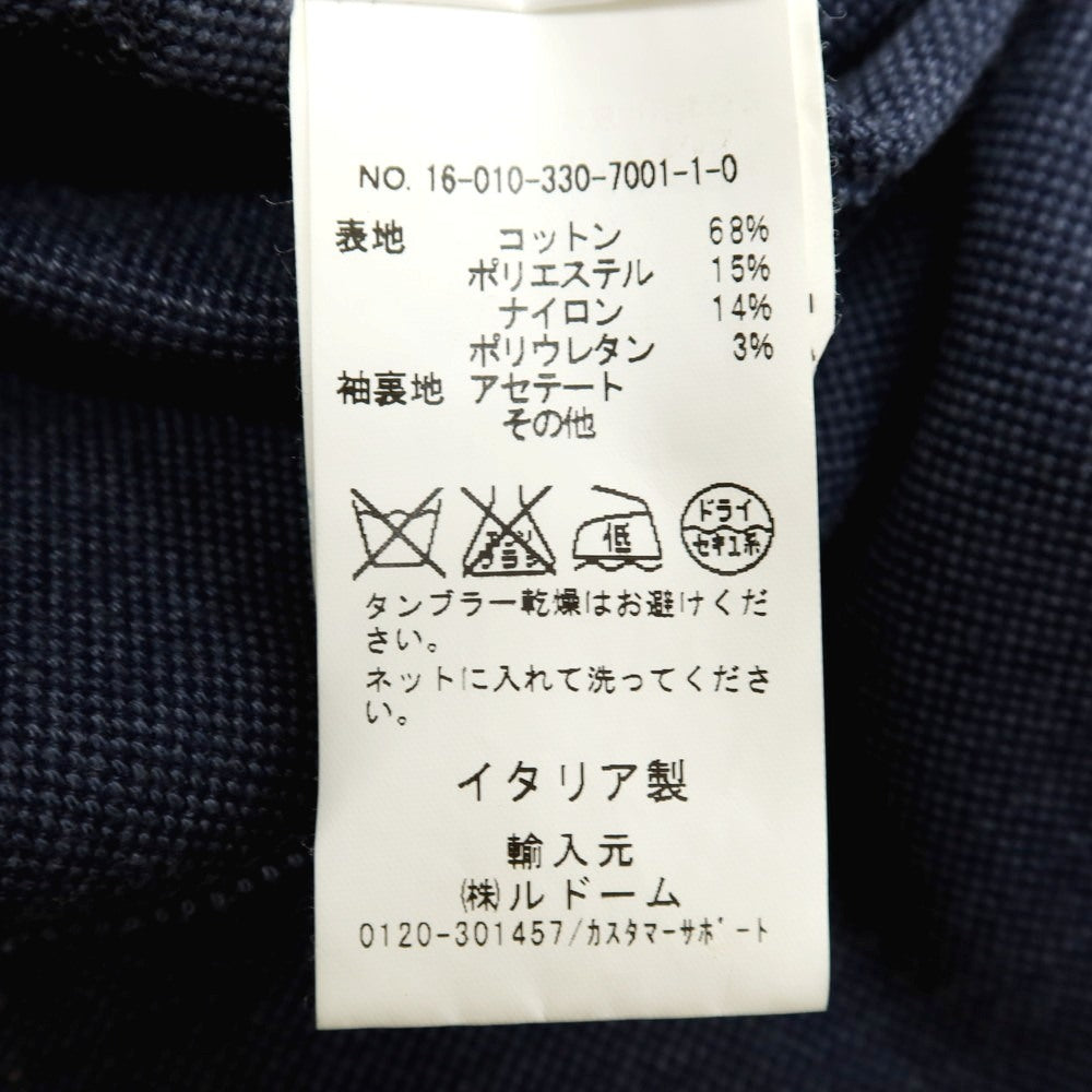【中古】イレブンティ eleventy コットンポリエステルナイロン ジャージー 2B カジュアルジャケット ネイビー【サイズ42】【 状態ランクC 】【 メンズ 】