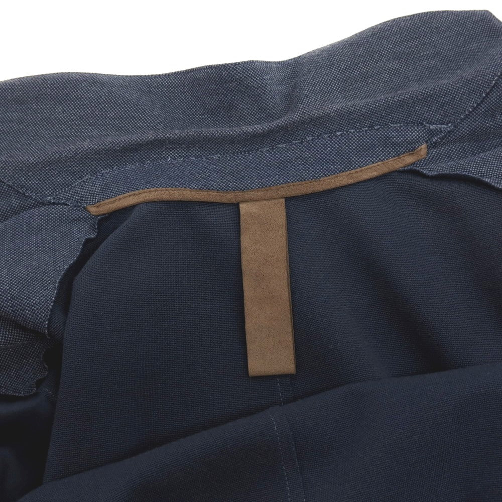 【中古】イレブンティ eleventy コットンポリエステルナイロン ジャージー 2B カジュアルジャケット ネイビー【サイズ42】【 状態ランクC 】【 メンズ 】