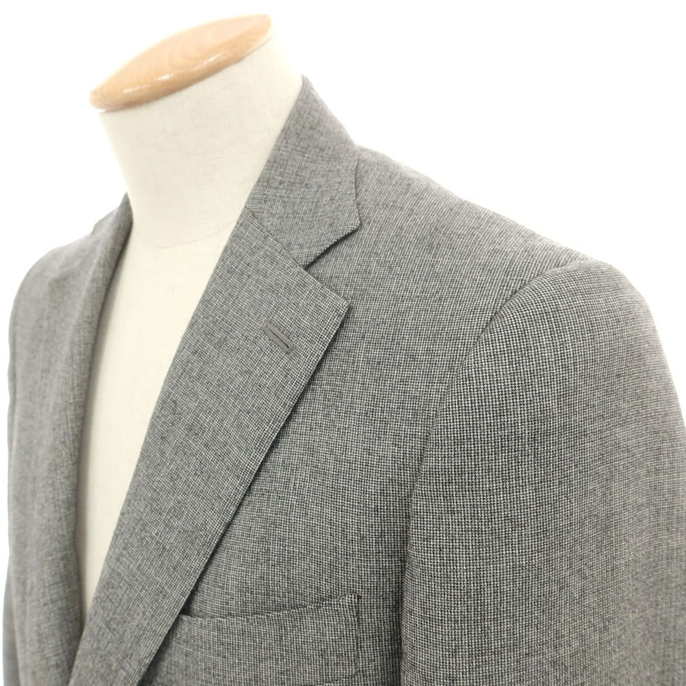 【中古】イザイア ISAIA UNITED ARROWS別注 ウール 3B テーラードジャケット グレー【 44 】【 状態ランクC 】【 メンズ 】