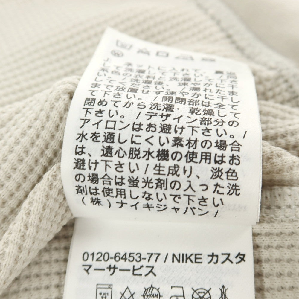 【中古】ナイキ NIKE コットンポリエステル ワッフル ジップアップ パーカー ベージュ【サイズS】【 状態ランクA 】【 メンズ 】