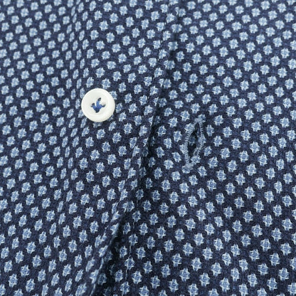 【中古】オリアン ORIAN コットン ホリゾンタルカラー カジュアルシャツ ネイビー【 37 】【 状態ランクB 】【 メンズ 】