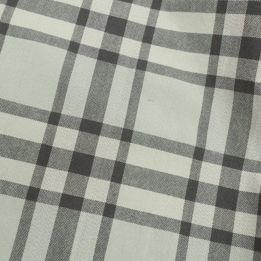 【中古】ダブルアールエル RRL DOUBLE RL コットン チェック レギュラーカラー ウエスタンシャツ グレーxベージュ【 1 】【 状態ランクC 】【 メンズ 】