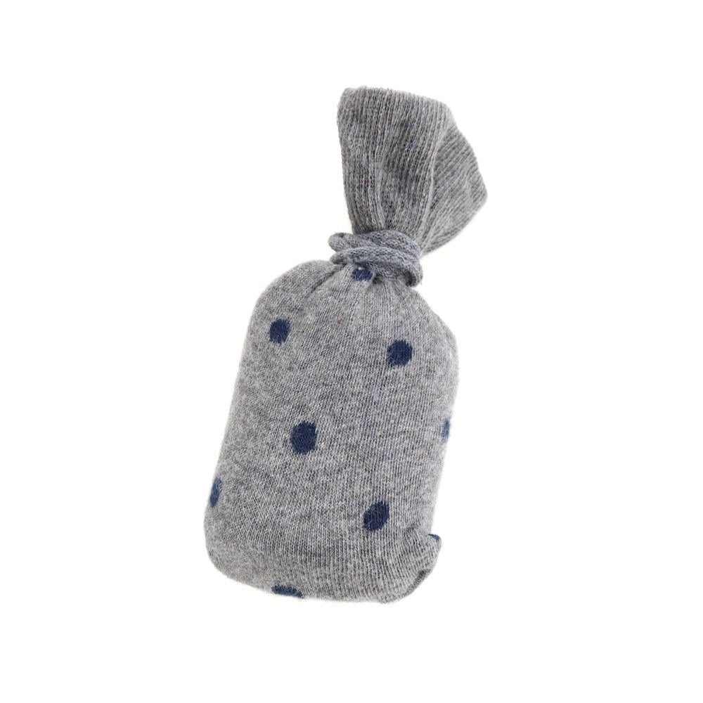 【中古】【未使用】アルテア Altea コットンナイロンポリウレタン ドット ソックス 靴下 グレーxネイビー【 状態ランクS 】【 メンズ 】