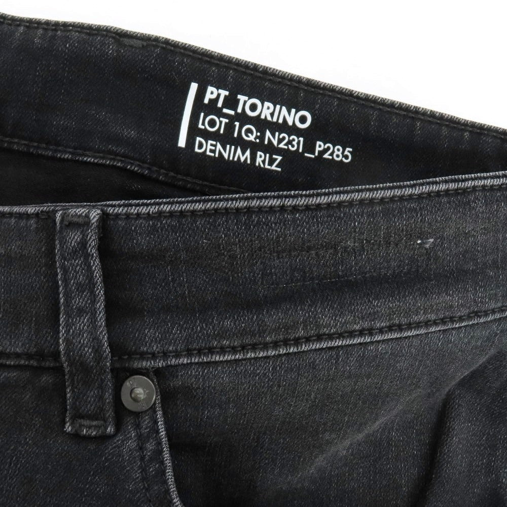 【中古】ピーティートリノ デニム PT TORINO DENIM SWING ストレッチ コットンレーヨンポリエステル デニムパンツ ジーンズ ブラック【 32 】【 状態ランクB 】【 メンズ 】