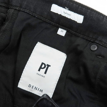 【中古】ピーティートリノ デニム PT TORINO DENIM SWING ストレッチ コットンレーヨンポリエステル デニムパンツ ジーンズ ブラック【 32 】【 状態ランクB 】【 メンズ 】
